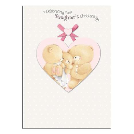 Daughter Christening Day Forever Friends Card